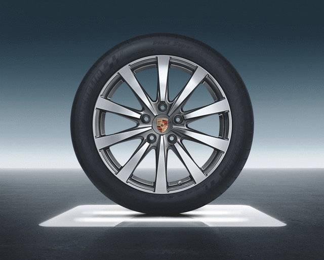 97004460239 - Wheels: 19-Inch Panamera Classic Summer Wheel-And-Tire for Porsche: Panamera Image