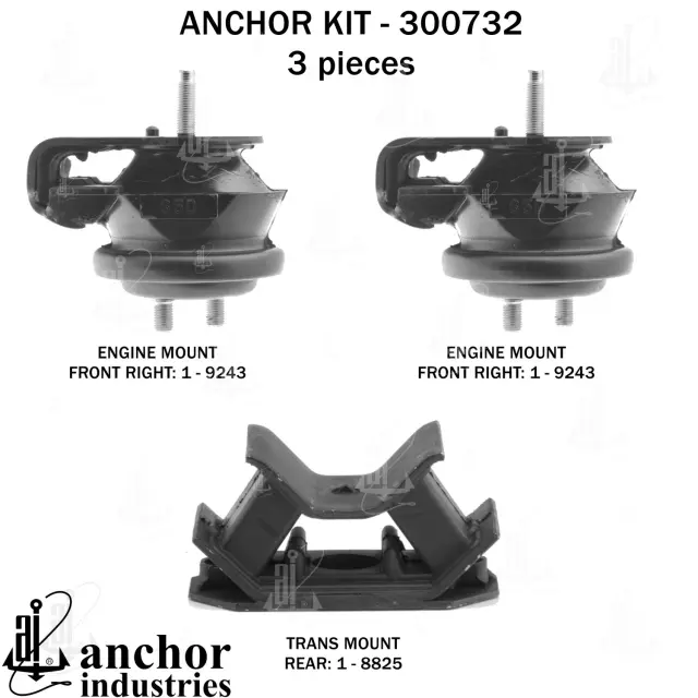 300732 - Engines &amp; Components: Anchor Engine Mount Kit for Anchor Image