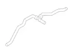 DG1Z8075B - Cooling System: Reservoir Hose for Ford: Special Service Police Sedan, Taurus Image