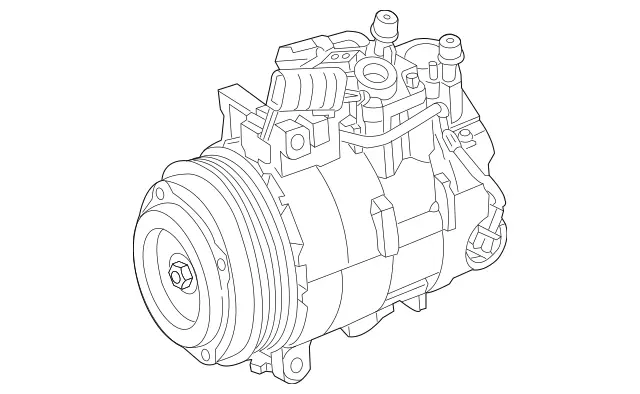 8304502 - : Refrigerant Compressor for Mercedes-Benz Image