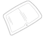 2037403257 - Rear-End Door: Rear Window for Mercedes-Benz Image