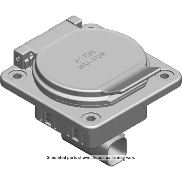 84766212 - Body: Power Outlet for Chevrolet: Colorado, Silverado 1500, Silverado 1500 LTD, Silverado 2500 HD, Silverado 3500 HD | GMC: Canyon, Sierra 1500, Sierra 1500 Limited, Sierra 2500 HD, Sierra 3500 HD Image