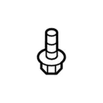 W701107S450B - Body: Front Retainer Screw for Ford: Mustang | Lincoln: Continental Image