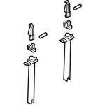 9C3Z99402K19A - Body: Repair Kit for Ford: F-250 Super Duty, F-350 Super Duty, F-450 Super Duty Image