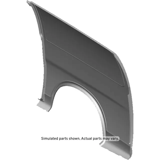 Evan-Fischer Left Side Quarter Panel Extension – For Chevy Savana/GMC 3500 2010-2018, Primed