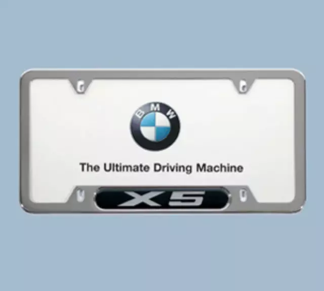 BMW OEM X5 LICENSE PLATE FRAME IN POLISHED FINISH - BMW (82-12-0-418-629)