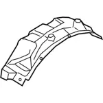 KB3Z9928371A - : Wheelhouse Liner for Ford: Ranger Image