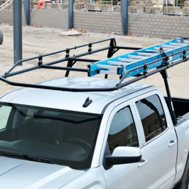 19354860 - Hauling: Ladder Rack-Full Frame Steel for Chevrolet: Silverado 1500 LD, Silverado 2500 HD, Silverado 3500 HD | GMC: Sierra 1500, Sierra 1500 Classic, Sierra 1500 HD Classic, Sierra 1500 Limited, Sierra 2500 HD, Sierra 2500 HD Classic, Sierra 3500 Classic, Sierra 3500 HD Image