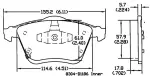 13050945 - : Disc Brake Pad Set for OmniParts Image