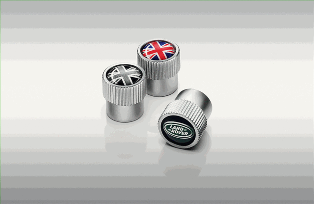 Styled Valve Caps - Black Jack - Land-Rover (VPLRW0153)