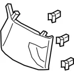 JL1Z7831013AB - Body: Front Trim for Ford: Expedition Image