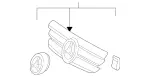 16388001857167 - Body: Grille for Mercedes-Benz Image