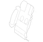 2219102175 - Driver Seat: Upholstery Insert for Mercedes-Benz Image