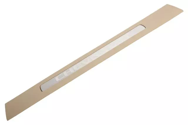 25912914 - : Light Cashmere Front Passenger Side Door Sill Trim Plate for GM Image