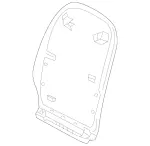 1779130000648T92 - Body: Seat Back Panel for Mercedes-Benz Image