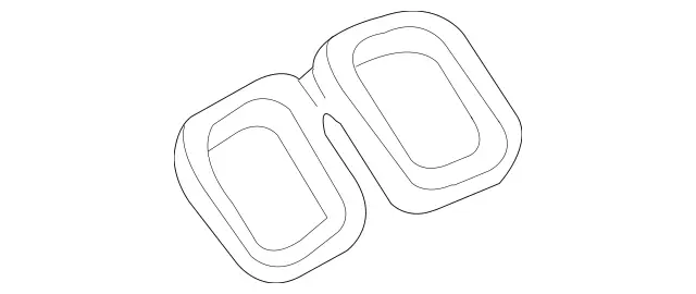 2308350698 - Heating and Ventilation: Seal for Mercedes-Benz: SL500, SL55 AMG, SL550, SL600, SL63 AMG, SL65 AMG, SLR McLaren Image image