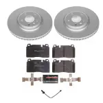 ESK7653 - : Genuine Geomet Coated Rotors, ECE-R90 Brake Pads + Hardware Kit for PowerStop Image