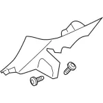 6R3Z7631012AAC - Body: Lower Trim Panel for Ford Image