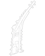 2386309100 - Body: Pillar Reinforced for Mercedes-Benz Image
