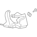 4F9Z15266B - Electrical: Mount Bracket for Ford: Freestyle Image