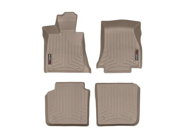 4587413 - : Tan FloorLiner™ DigitalFit®, Front &amp; 2nd Row for WeatherTech Image