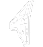 4476306400 - : Hinge Pillar Reinforced for Mercedes-Benz Image