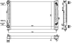 60229 - : Radiator w/Integrated Transmission Oil Cooler for NISSENS Image