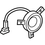 HP5Z18808F - Body: Front Dr Speaker for Lincoln: MKZ Image