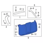 LB5Z7842906CC - Body: Lower Trim Panel for Ford: Explorer, Police Interceptor Utility Image