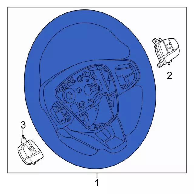 Wheel Assembly Steering - Ford (LK4Z-3600-CD)