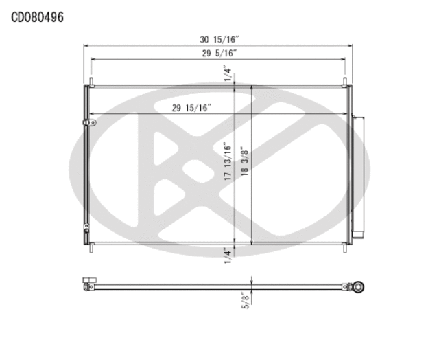 CD080496 - Air Conditioning &amp; Heat: Koyorad A/C Condenser for Koyo Image