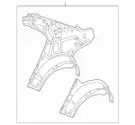 2186301013 - Side Panels: C-Pillar for Mercedes-Benz Image