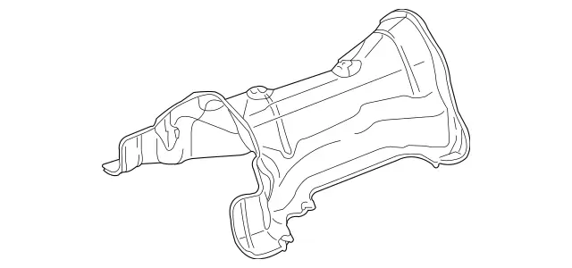 1644710087 - Exhaust System: Cover for Mercedes-Benz: GLE300d, GLE350, GLE400, GLE43 AMG, GLE450 AMG, GLE63 AMG, GLE63 AMG S, ML250, ML320, ML350, ML400, ML500, ML550, ML63 AMG Image image