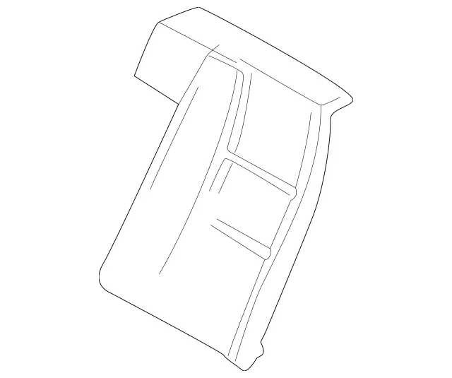 2039201116 - Rear Seat Bench: Padding for Mercedes-Benz: C230, C280, C32 AMG, C350, C55 AMG Image image