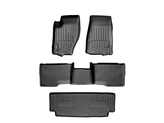 44013123 - Accessories: Front &amp; Rear &amp; Rear Black FloorLiner™ DigitalFit® for WeatherTech Image
