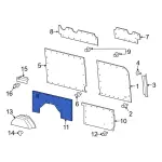 CK4Z6131013K - Body: Interior Quarter Panel Trim Panel for Ford Image