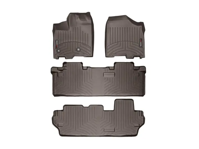 4747514730023 - Accessories: Front &amp; Rear &amp; Rear Cocoa FloorLiner™ DigitalFit® for WeatherTech Image