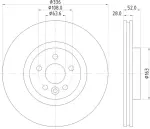 355119132 - : Disc Brake Rotor for Hella Pagid Image