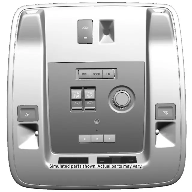 84215142 - Body: Roof Console for Cadillac: Escalade, Escalade ESV | Chevrolet: Suburban, Tahoe | GMC: Yukon, Yukon XL Image
