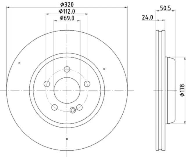 355134522 - Brakes &amp; Brake Parts: Disc Brake Rotor for Hella Pagid Image