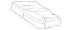 1669204500 - : Padding, Rear Seat Cushion for Mercedes-Benz Image