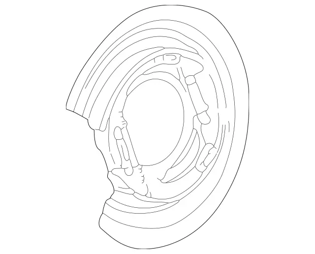 1644210520 - Brakes: Splash Shield for Mercedes-Benz Image