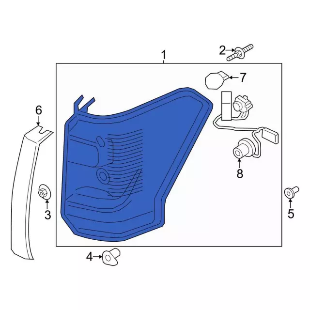 NL1Z13405D - : Tail Lamp Assembly for Ford: Expedition Image