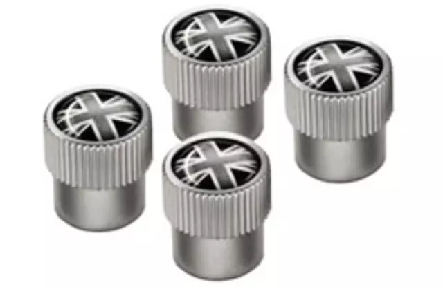 C2D19598 - Wheels: Valve Stem Caps - Black Jack Logo for Jaguar Image