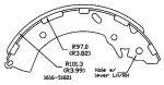 13070593 - : Drum Brake Shoe for OmniParts Image