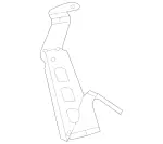 2235245600 - Engine Compartment Lining/Air Intake: Holder for Mercedes-Benz Image