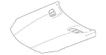 2318800000 - : Hood for Mercedes-Benz: SL400, SL450, SL550, SL63 AMG, SL65 AMG Image