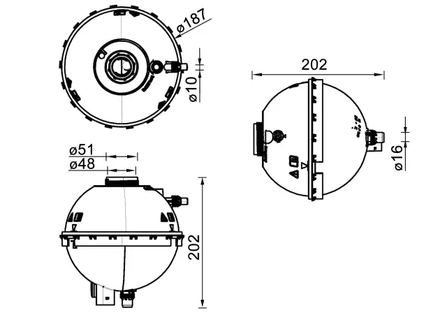 CRT211000S - : Engine Coolant Reservoir for Behr Image