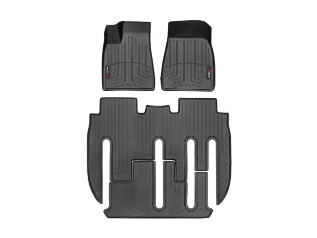 4486919 - Accessories: Black FloorLiner™ DigitalFit®, Front &amp; 2nd Row for WeatherTech Image