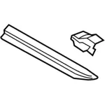 GD9Z16178J - Body: Nameplate for Lincoln: Continental Image